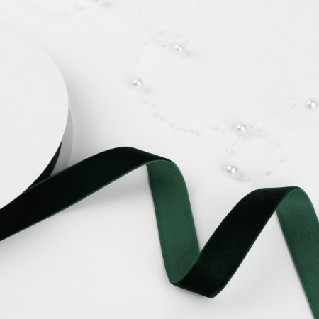 Velvet tape, 20 mm, 18 ± 1 m, green color No. 165