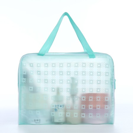 Lightning cosmetic bag, green color-1