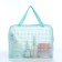 Lightning cosmetic bag, green color