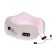Massage pillow Luazon LEM-06, 3.7 W, 2 types of massage, IK heating, battery, pink