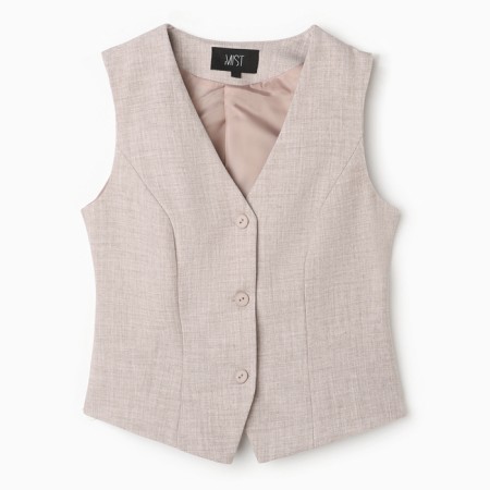 Women's vest mist, r.44, beige-9