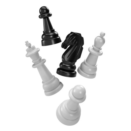 Shakhmat checkers, large, gray color-2