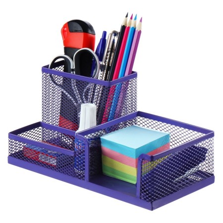 Chancellery trifle stand 3 compartments, metal mesh, purple-4