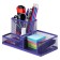 Chancellery trifle stand 3 compartments, metal mesh, purple