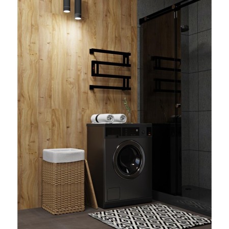 Electric towel Indigo Muza, 400x500 mm, timer, hidden installation, black-2