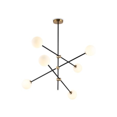 Suspended Ambrella Light, Modern, TR2515, 6XG9, Black color, brass