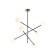 Suspended Ambrella Light, Modern, TR2515, 6XG9, Black color, brass