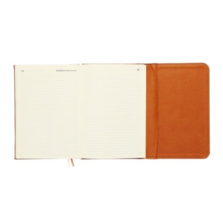 Leduced Diary A5, 160 sheets, Devente.irene, solid combined cover of artificial leather, cream block 70 g/m2, beige-11