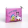 Children's textile wallet "Geese", 11x9x0.5 cm, pink color