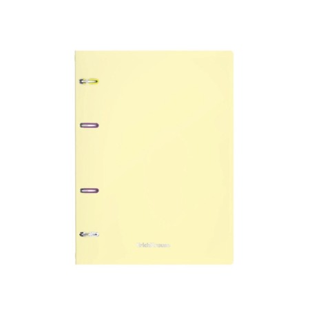 A notebook on rings A5, 80 sheets in the Erichkrause "Pastel", plastic cover, OFSET BOLK, 100%whiteness, mix-4