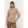 Women's turtleneck with short sleeve Eliseeva Olesya, size 44, beige color