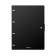 Notebook on A4 rings, 80 sheets in a cage, Erichkrause Accent, with a plastic cover on a button, an offset block, mix