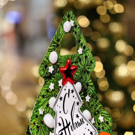 Gift box "Christmas tree with gingerbread", 15.7 x 9.5 x 22.5 cm-3