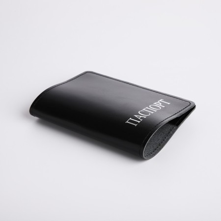 Textura passport cover, black color-2