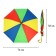 Rainbow umbrella, semi-automatic, with a whistle, r = 38cm, the color of mix