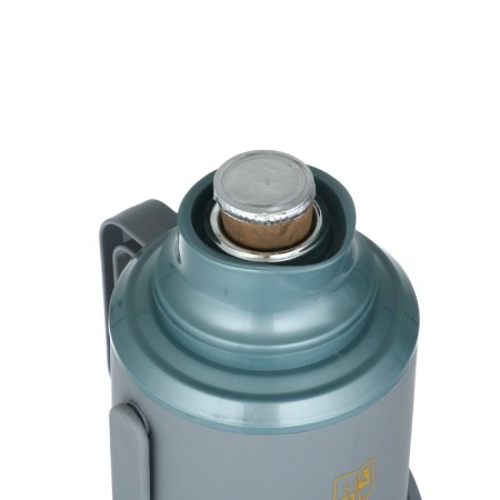 Thermos 1.2 l, with a glass flask, retains heat 24 hours, green-3