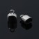 Glue ending-step 1.7 × 1.3 × 1.3 cm, (set 10 pcs.), Silver color