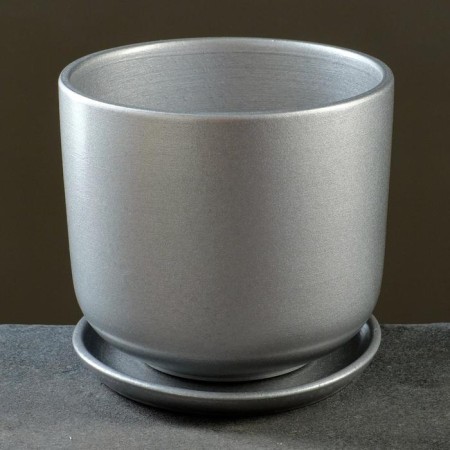Flower Pot "Metallic" No. 3 (D15) cylinder, 1.6 liters