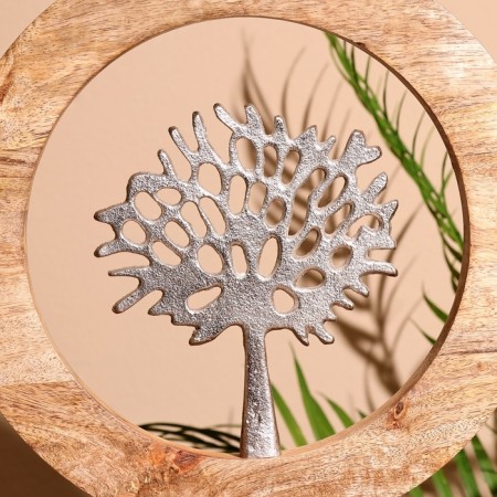 Interior souvenir in the wooden ring "Tree" 30x8x33 cm-2
