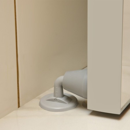 Lockland door limiter, curved, gray color-5