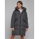 Coat insulated winter female, size 50, dark gray color