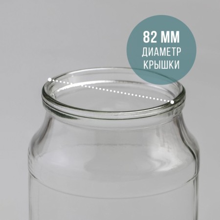 Glass Bank, 950 ml, SKO-82 mm-1