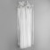Lightning spiral, No. 5, connective, automatic lock, 80 cm, transparent/white color