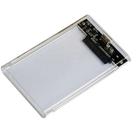 External case for HDD/SSD AGESTAR 3UB2P4C SATA III USB3.0, plastic, transparent, 2.5 "-6