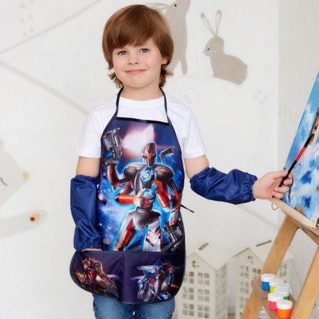 Apron with overshielders Children's Ethel "Robot", 49 x 39 cm-5