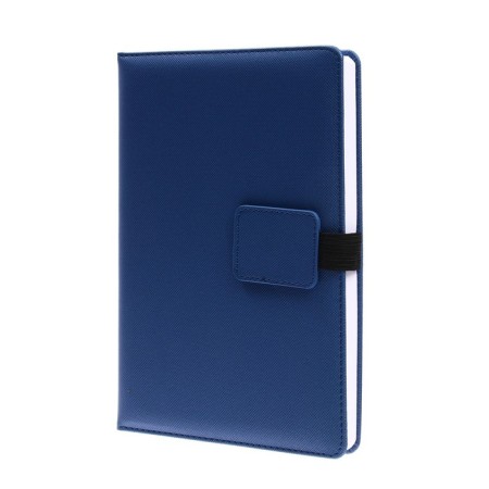 The diary is low, PVC cover, A5 format, 140 l, cell, with a strap, mix-1