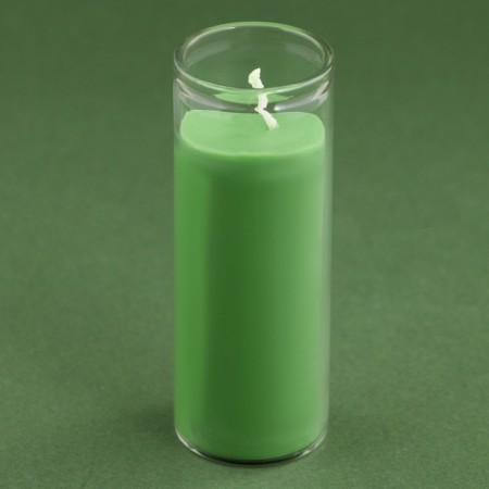 New Year's candle in the spruce cones flask-6