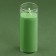 New Year's candle in the spruce cones flask