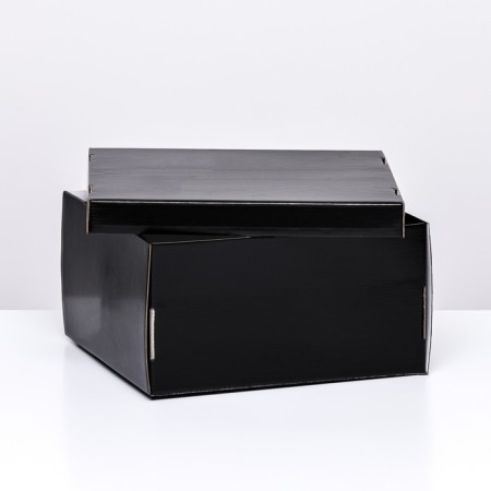 Folding box, black, 31.2 x 25.6 x 16.1 cm-3