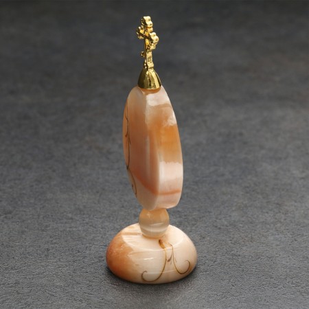Souvenir "Icon with a cross", on a stand, selenite-1