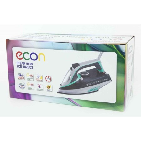 Iron ECON ECO-BI2602, 2600W, ceramic sole, 450 ml, color gray-turquoise-6