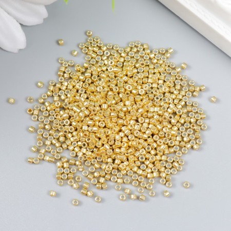 Glass beads 11/0 "cylinder. Light gold" 10 g-1