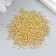 Glass beads 11/0 "cylinder. Light gold" 10 g