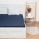 Electric gum sheet, 160*200 + 25 cm, blue, 100% cotton, calico