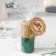 Candle from wax, honey-green, 8 cm