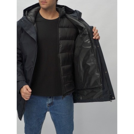 Male jacket-park, size 50, dark blue color-7