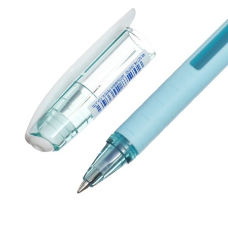 A set of ballpoint pens UNI JetStream SX-101-07FL, 0.7 mm, blue rod, turquoise case, 3 pieces-4