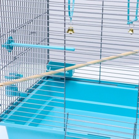 Birds Cell "Piggers" No. 104, collapsible, 1 section, 58 x 40 x 48 cm, turquoise-1