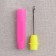 Needle for raising loops, with a cap, 14 cm, d = 0.8 mm, pink/yellow color