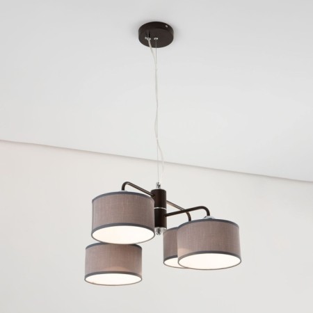 Suspended chandelier Citilux "Form" CL428241, 44x44x32 cm, 4x60W, E27, brown color-1