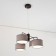 Suspended chandelier Citilux "Form" CL428241, 44x44x32 cm, 4x60W, E27, brown color
