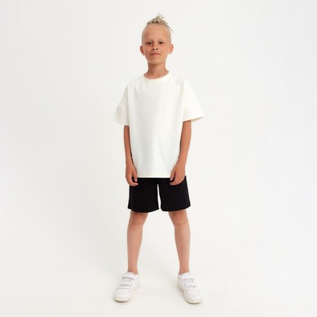 Shorts for the boy minku color black, height 128-3