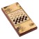 Wooden backgammon large with checkers, board game "Dog", 60 x 60 cm