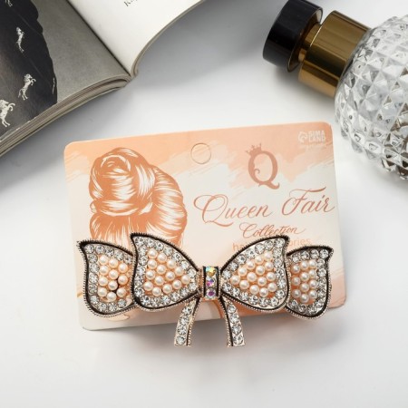 Hair hair clip "Chloe" bow, 9 cm-2