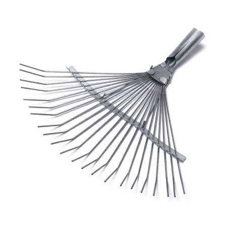 Fan, wire rakes, 22 teeth, galvanized, tuleyka 25 mm, without cuttings-7