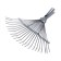 Fan, wire rakes, 22 teeth, galvanized, tuleyka 25 mm, without cuttings
